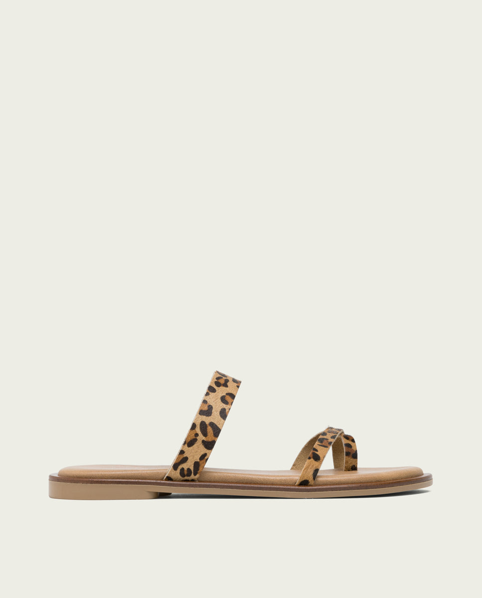 porronet SANDALIA PLANA PIEL ANIMAL PRINT CELINE Outlet online