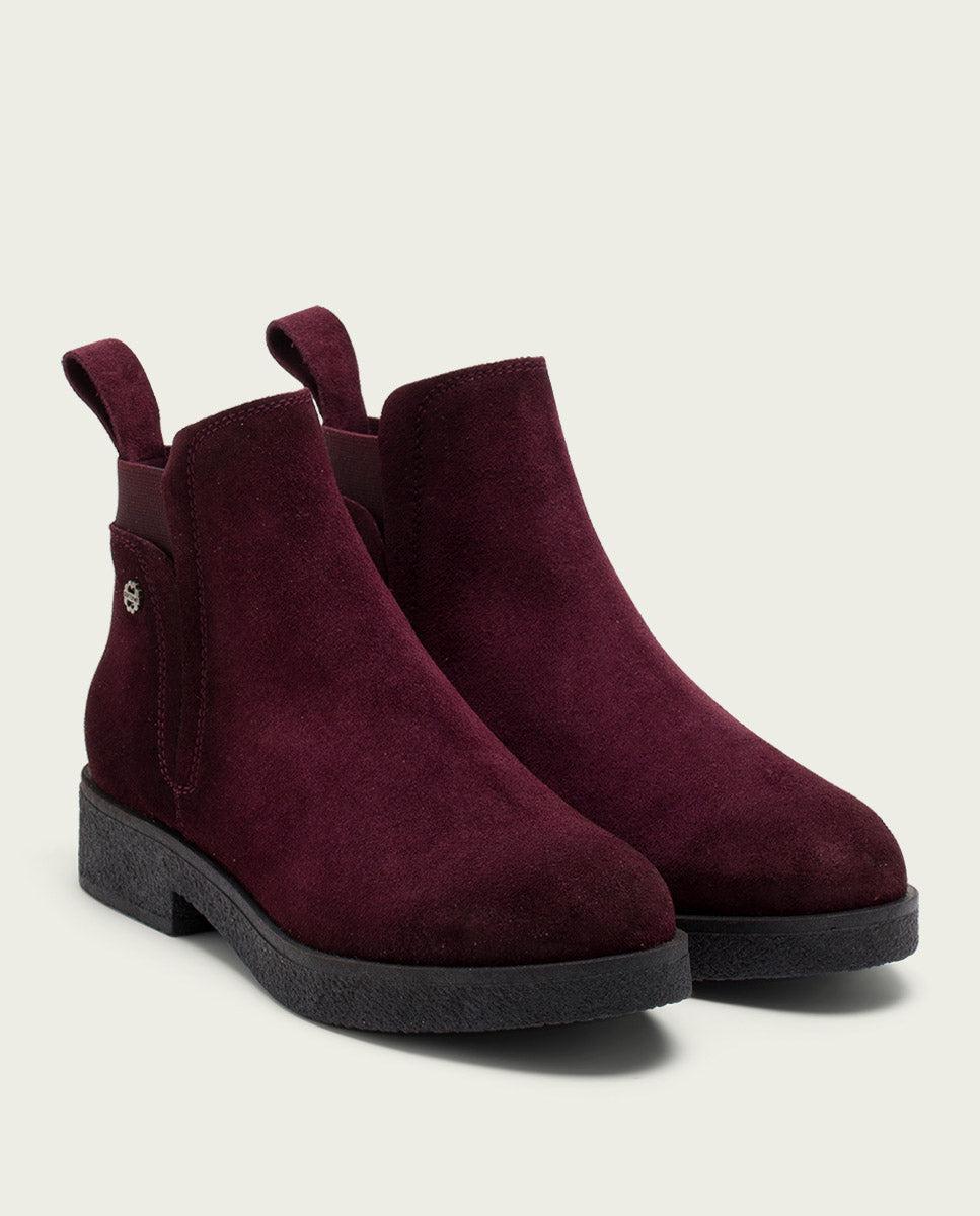 porronet BOTINES DE PIEL BURDEOS CON ELÁSTICOS DALIA Rebajas top