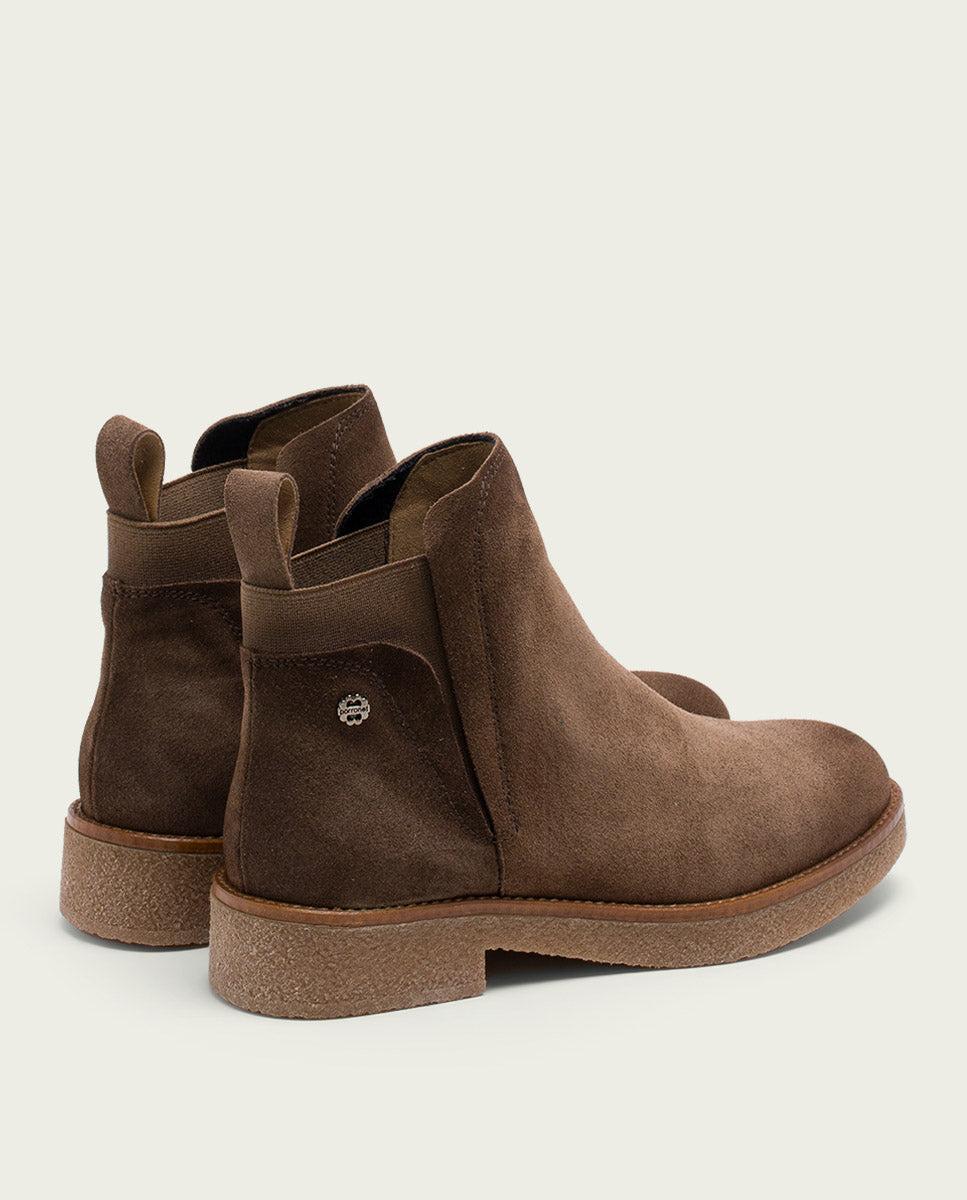 porronet BOTINES DE PIEL MOKA CON ELÁSTICOS DALIA Promoción por tiempo limitado