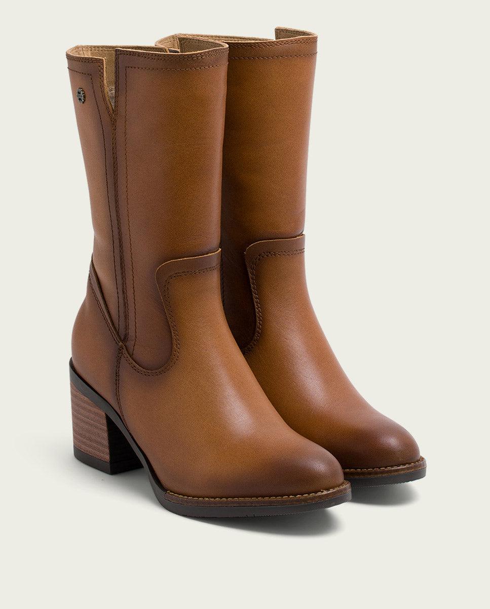 porronet BOTAS DE PIEL CUERO CON CREMALLERA JANIA Liquidación