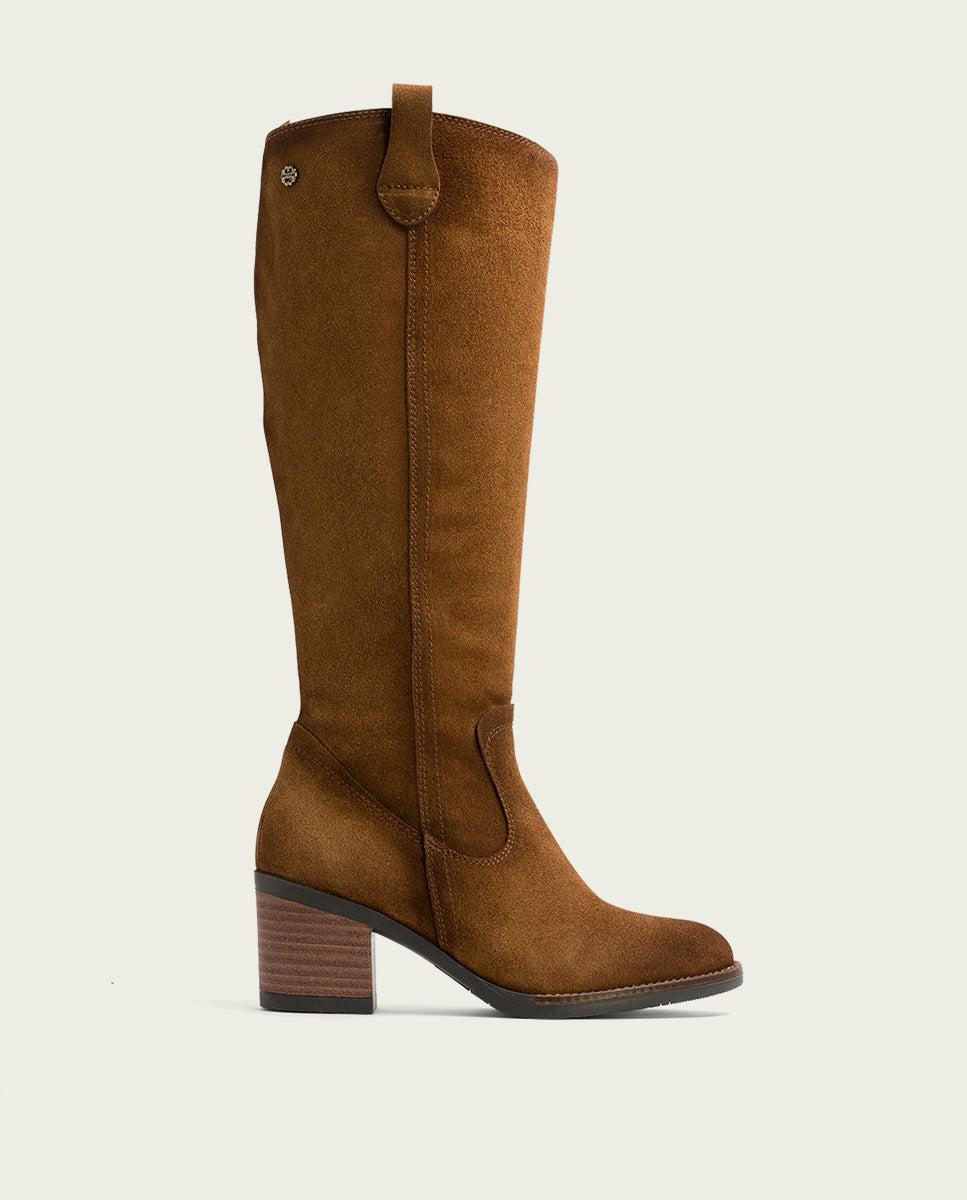porronet BOTAS DE PIEL CUERO CON CREMALLERA JIMAE Envío internacional gratuito