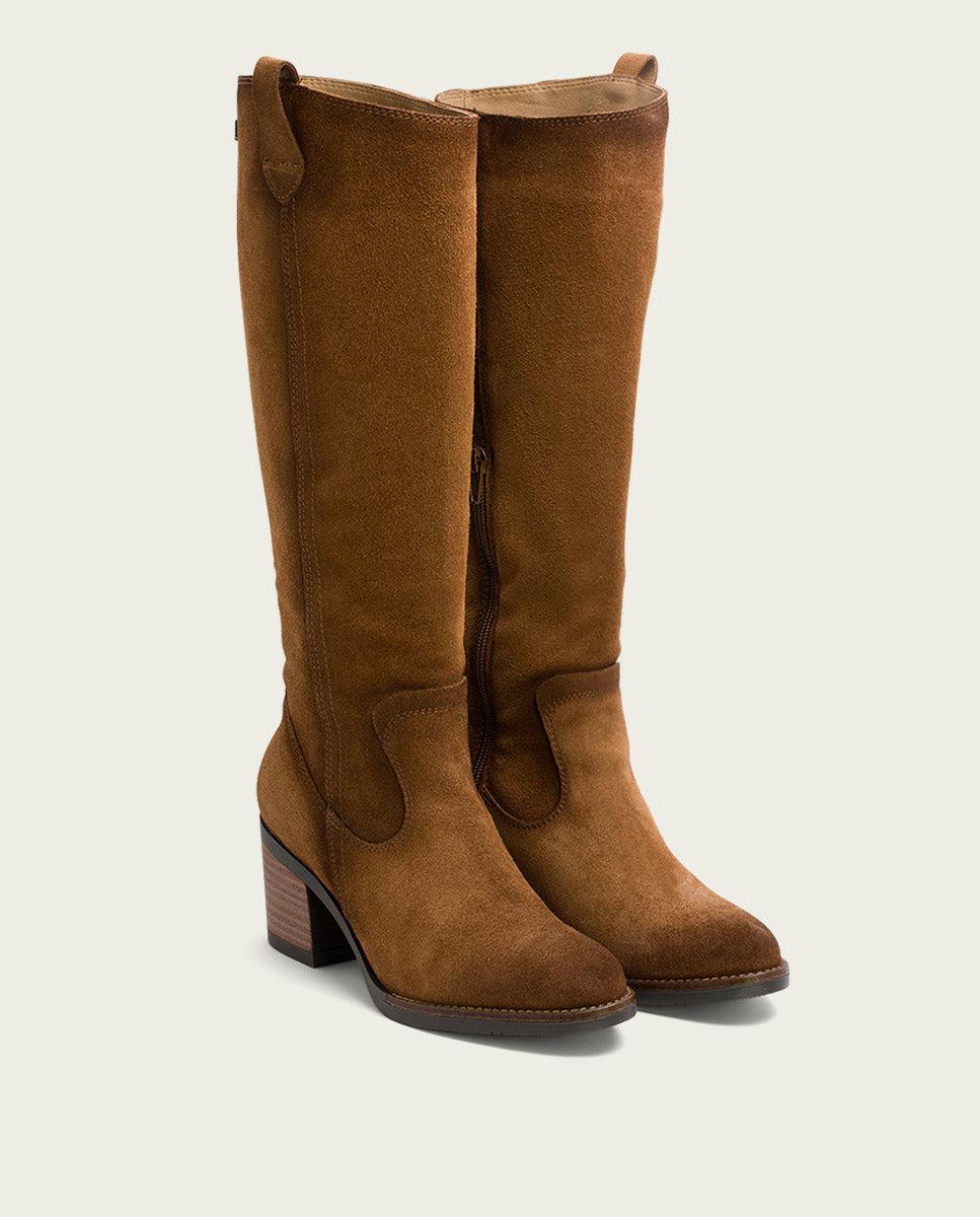porronet BOTAS DE PIEL CUERO CON CREMALLERA JIMAE Envío internacional gratuito