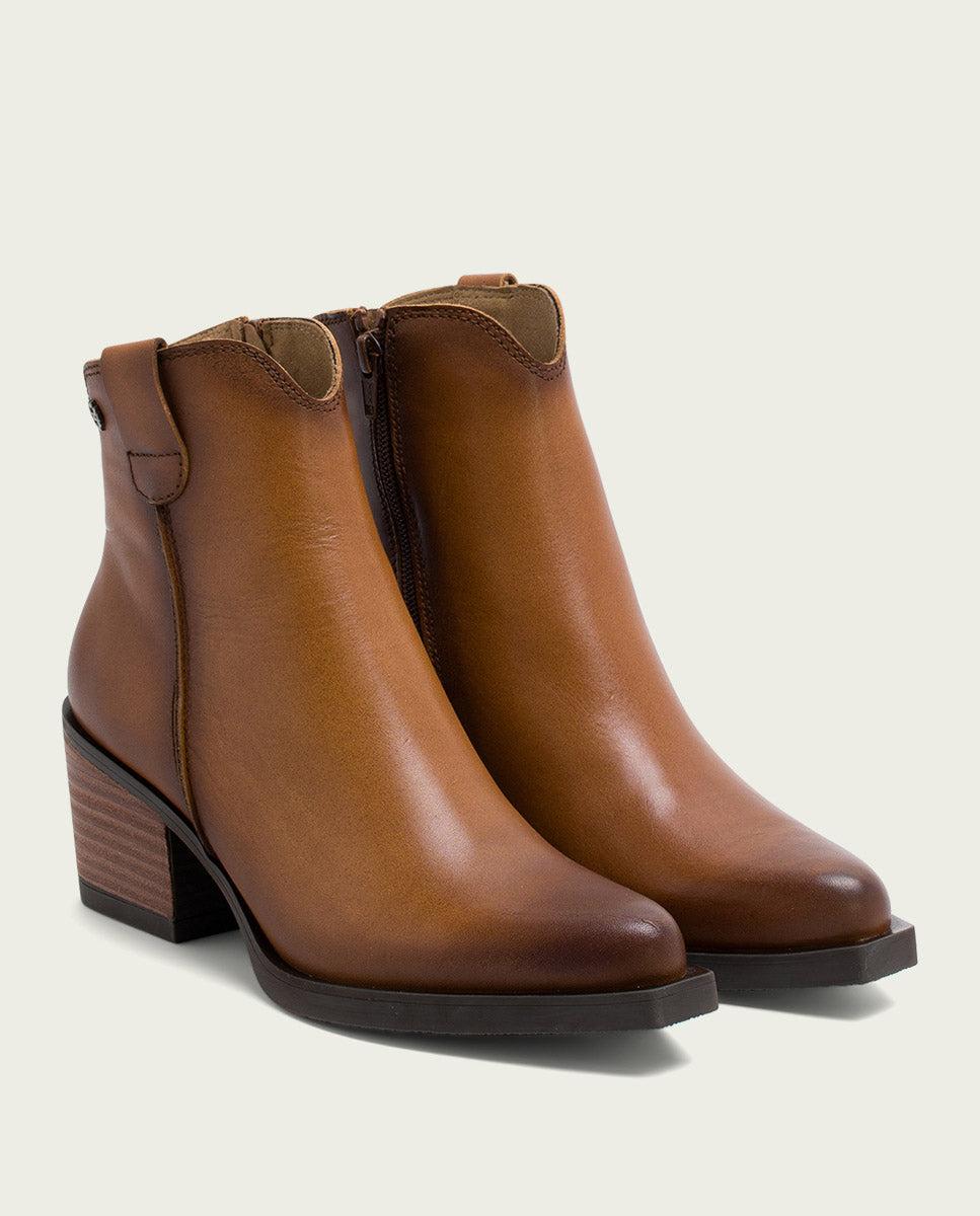 porronet BOTINES COWBOY DE PIEL CUERO CON CREMALLERA HADRIA Tienda de fábrica
