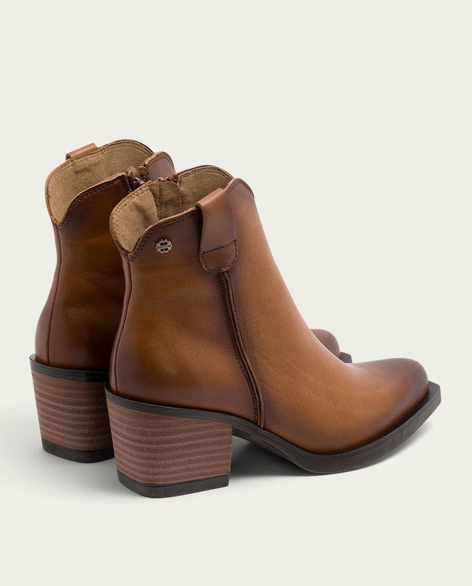 porronet BOTINES COWBOY DE PIEL CUERO CON CREMALLERA HADRIA Tienda de fábrica