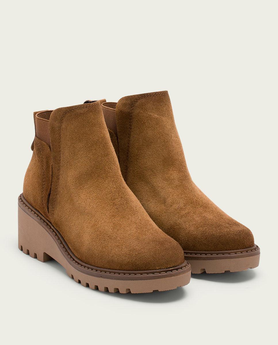 porronet BOTINES DE PIEL CON CUÑA CON ELÁSTICO CUERO LIV En oferta
