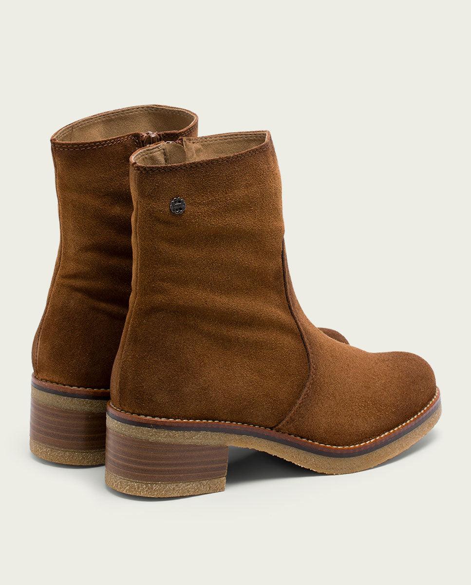 porronet BOTINES DE PIEL CUERO CON CREMALLERA GIUNIA Descuentos del mes