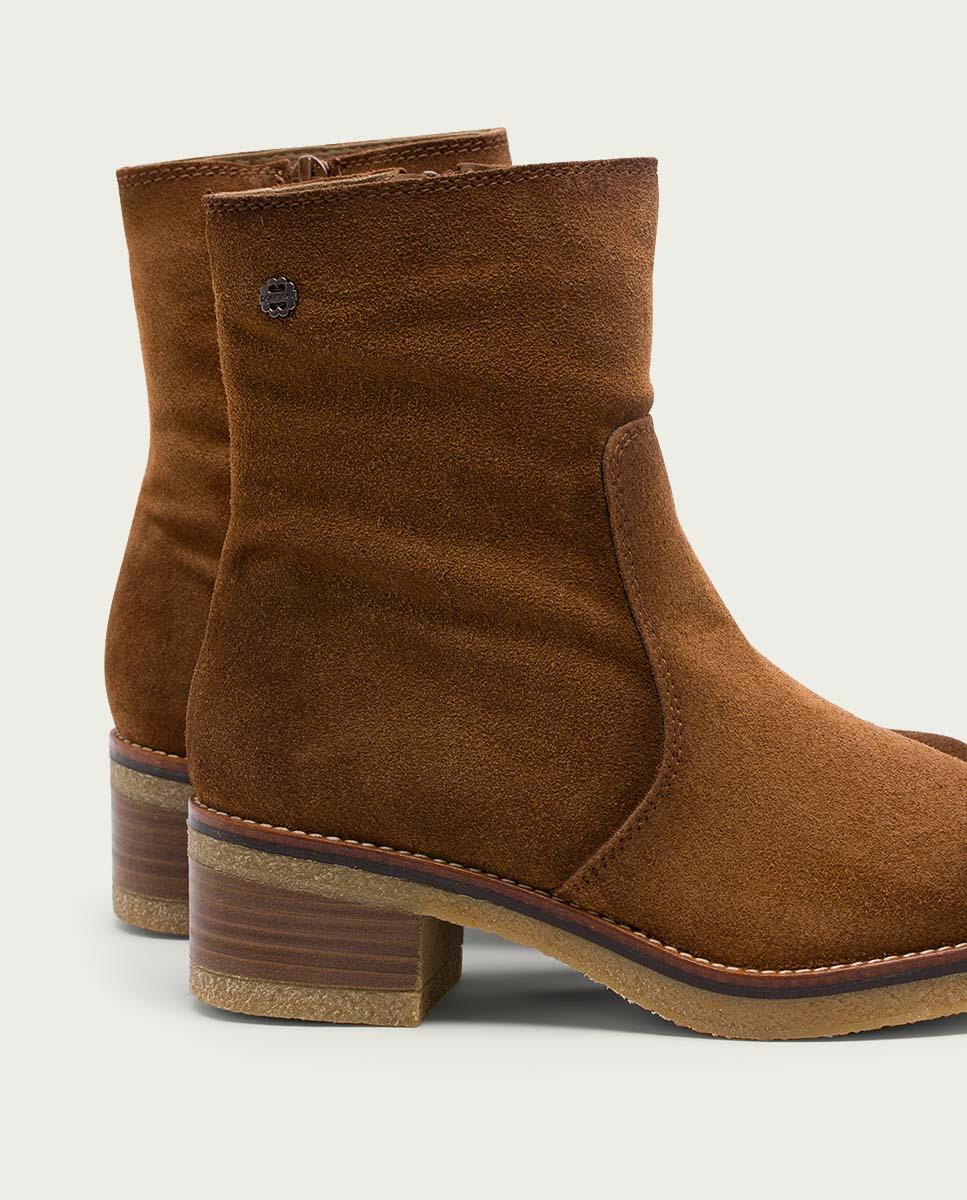 porronet BOTINES DE PIEL CUERO CON CREMALLERA GIUNIA Descuentos del mes