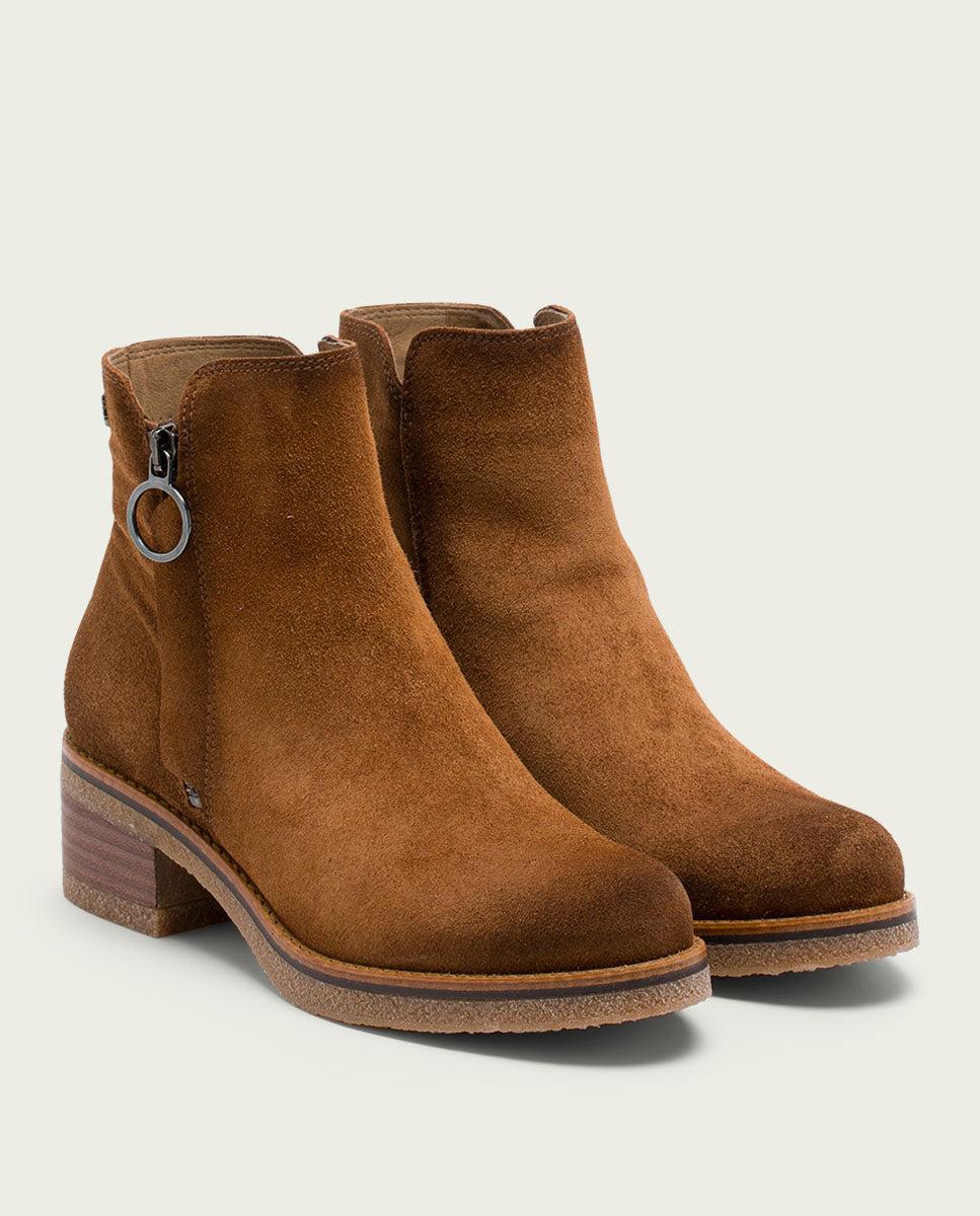 porronet BOTINES DE PIEL CUERO CON CREMALLERA GLEDA Oferta exclusiva