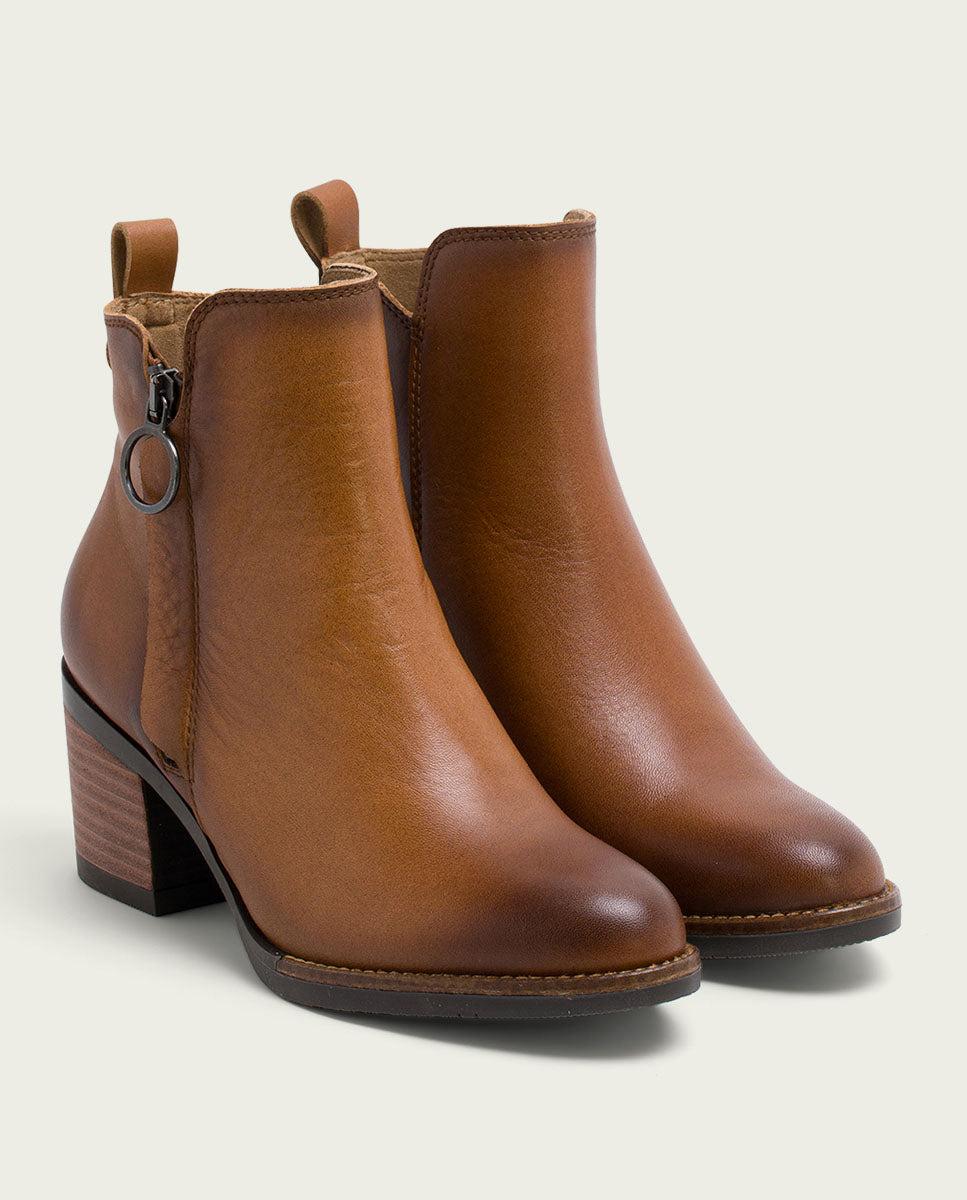 porronet BOTINES DE PIEL CUERO CON CREMALLERA JAELA Última moda