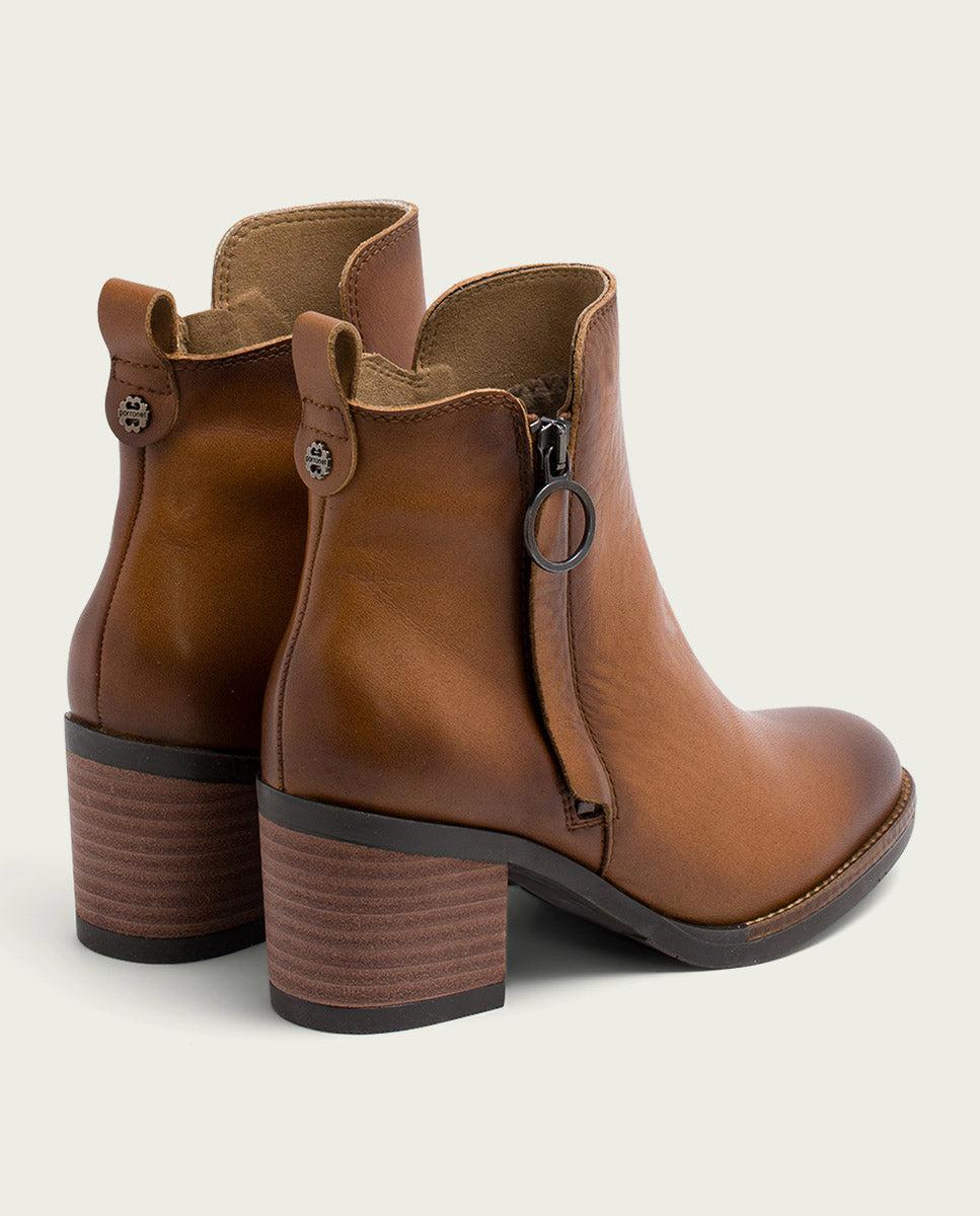 porronet BOTINES DE PIEL CUERO CON CREMALLERA JAELA Última moda
