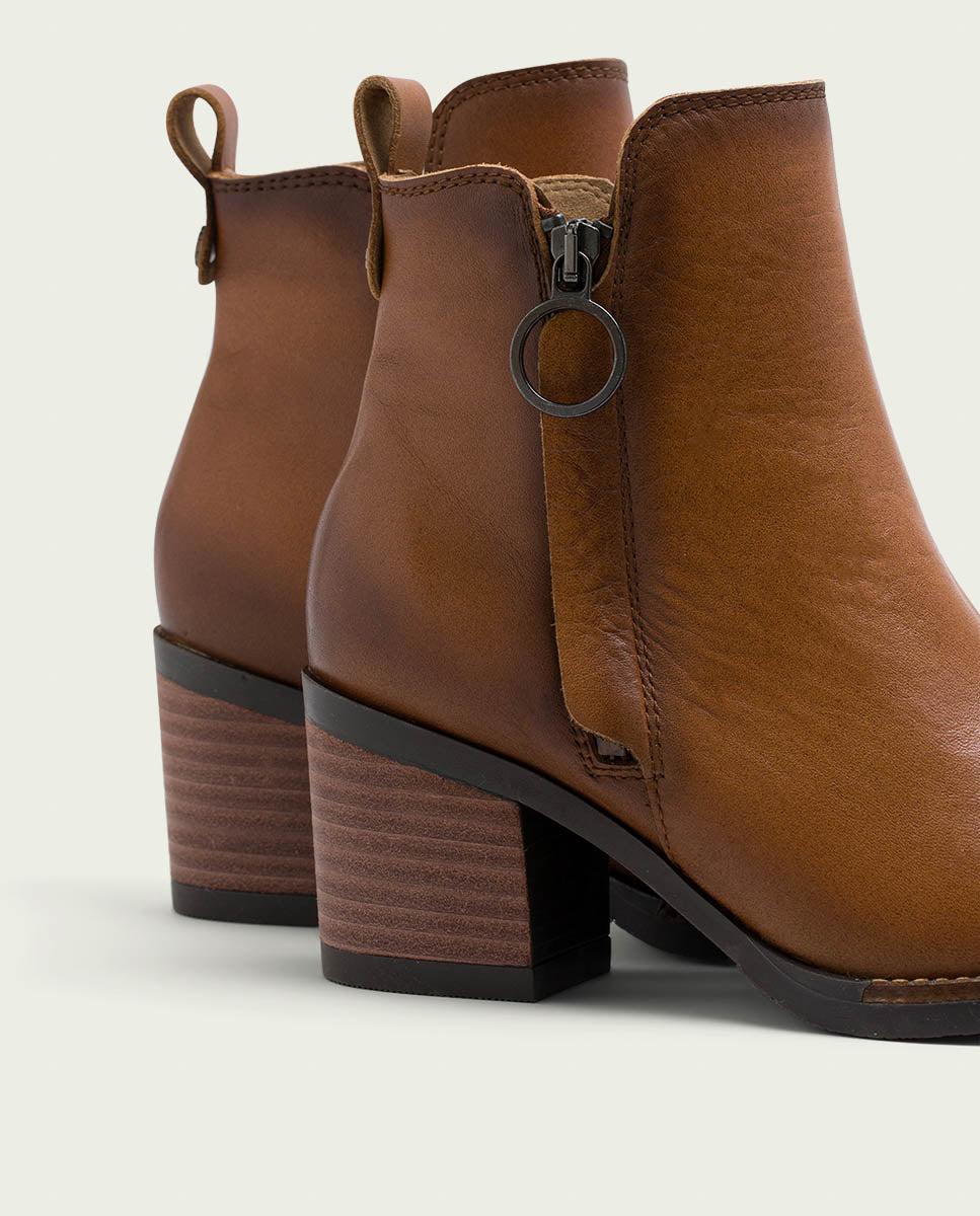 porronet BOTINES DE PIEL CUERO CON CREMALLERA JAELA Última moda