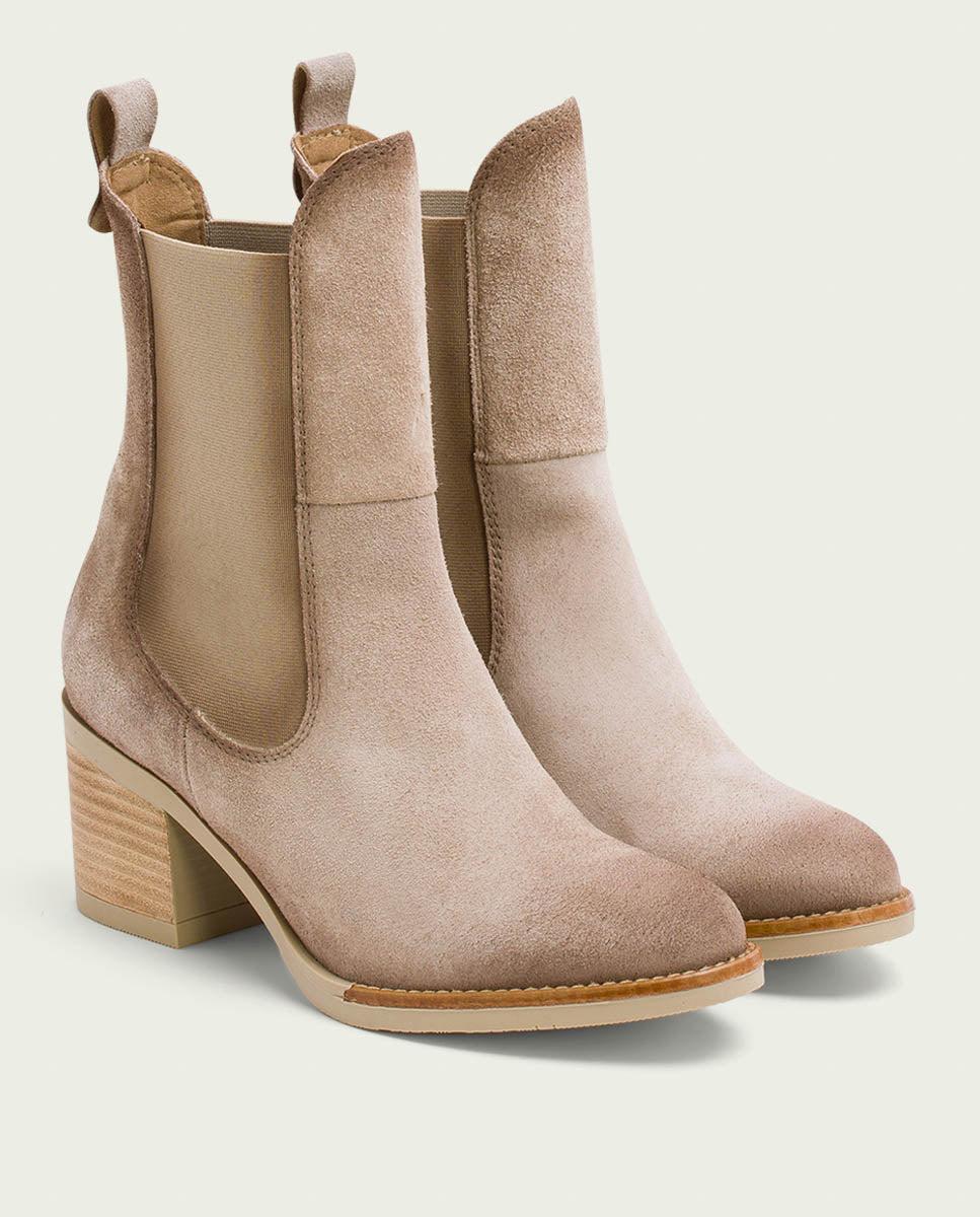 porronet BOTINES DE PIEL ARENA CON ELÁSTICOS JANA COMPRAR AHORA