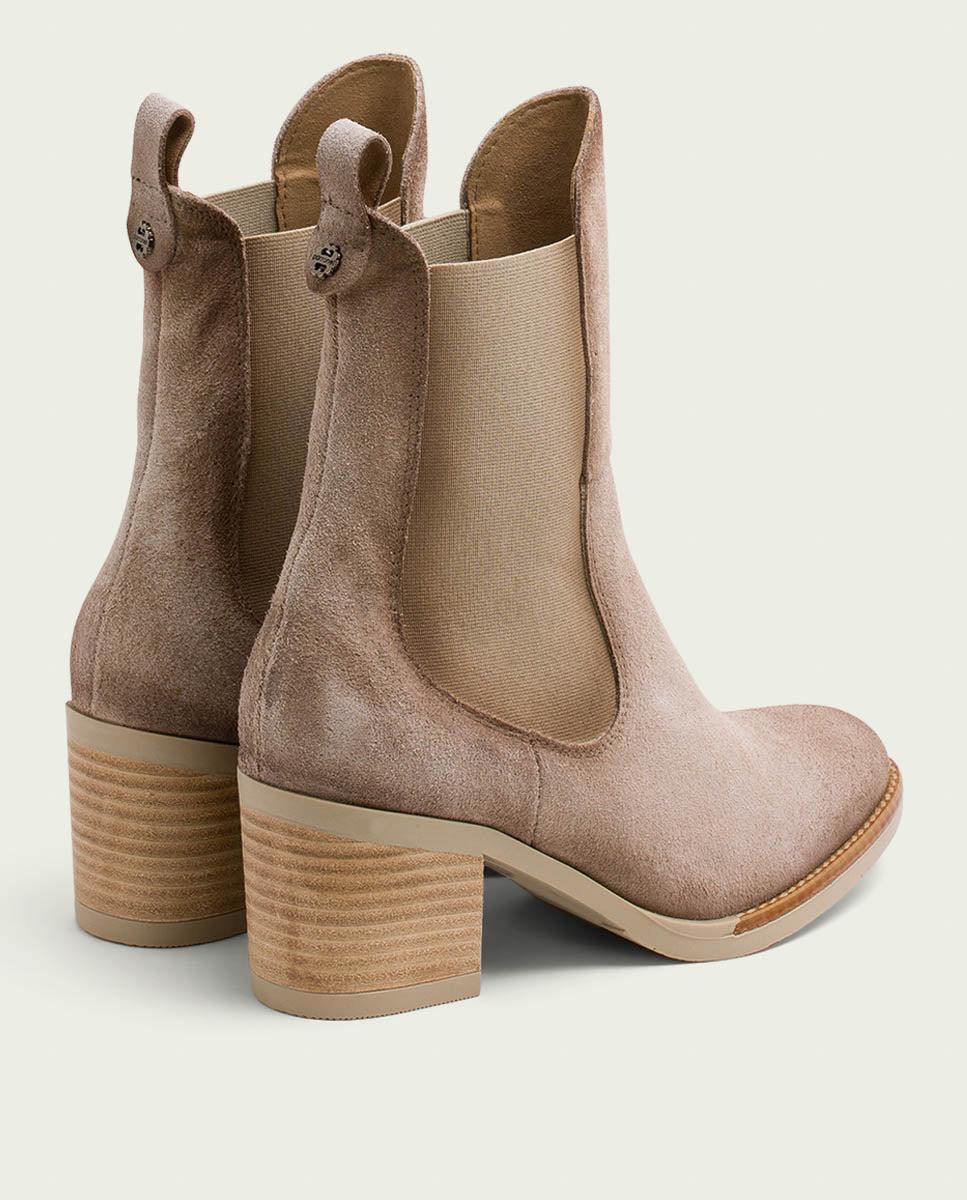 porronet BOTINES DE PIEL ARENA CON ELÁSTICOS JANA COMPRAR AHORA