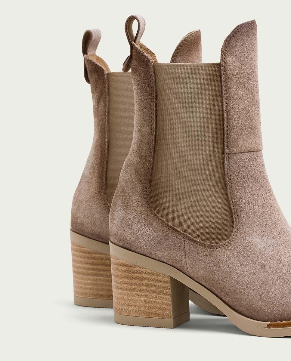 porronet BOTINES DE PIEL ARENA CON ELÁSTICOS JANA COMPRAR AHORA