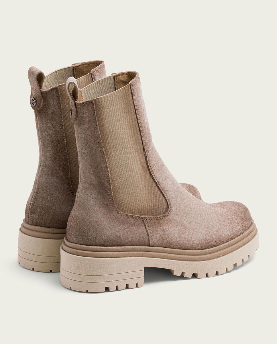 porronet BOTINES DE SERRAJE ARENA CON ELÁSTICOS FLEUR Último día