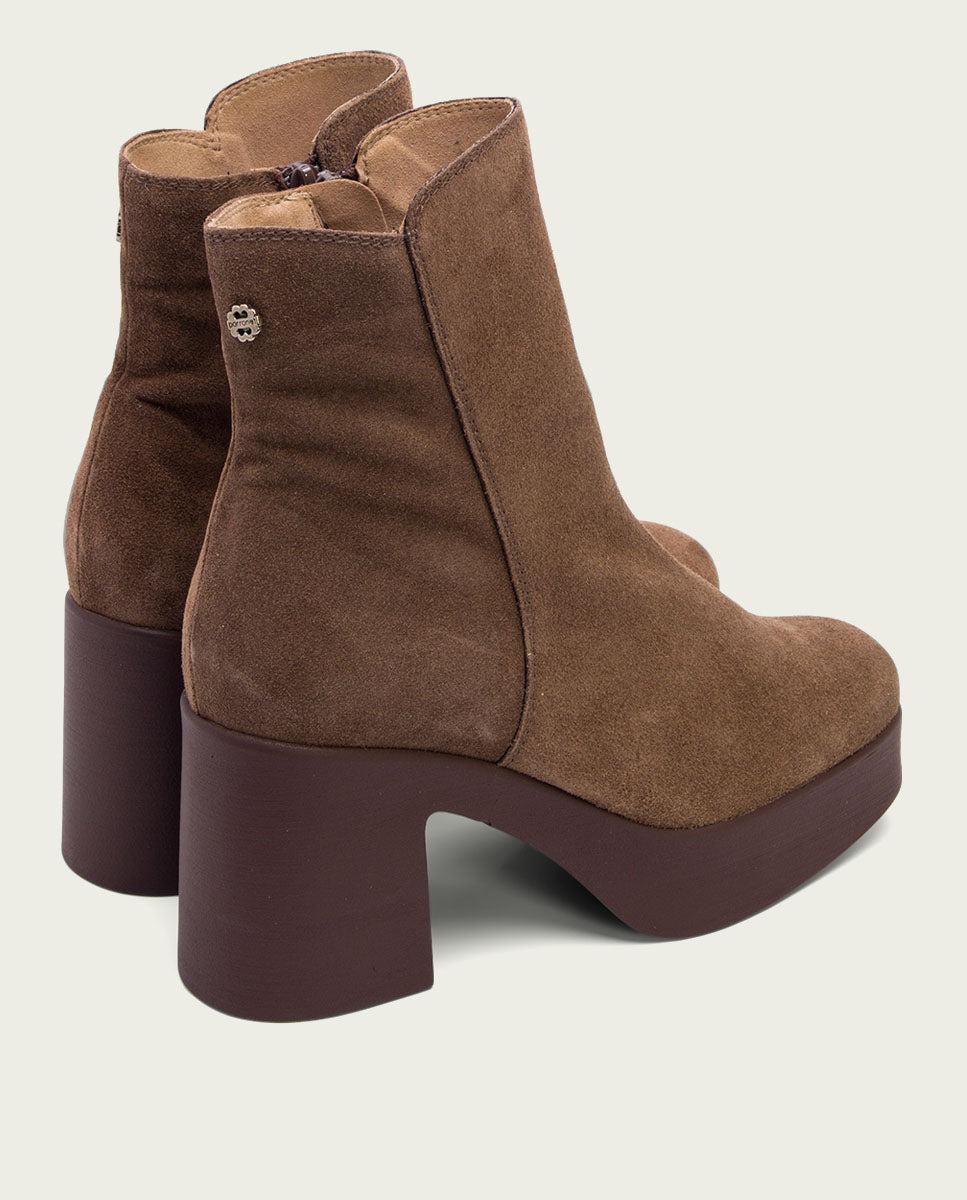 porronet BOTINES DE TACÓN MOKA CON CREMALLERA LETA Limitado a 3 días