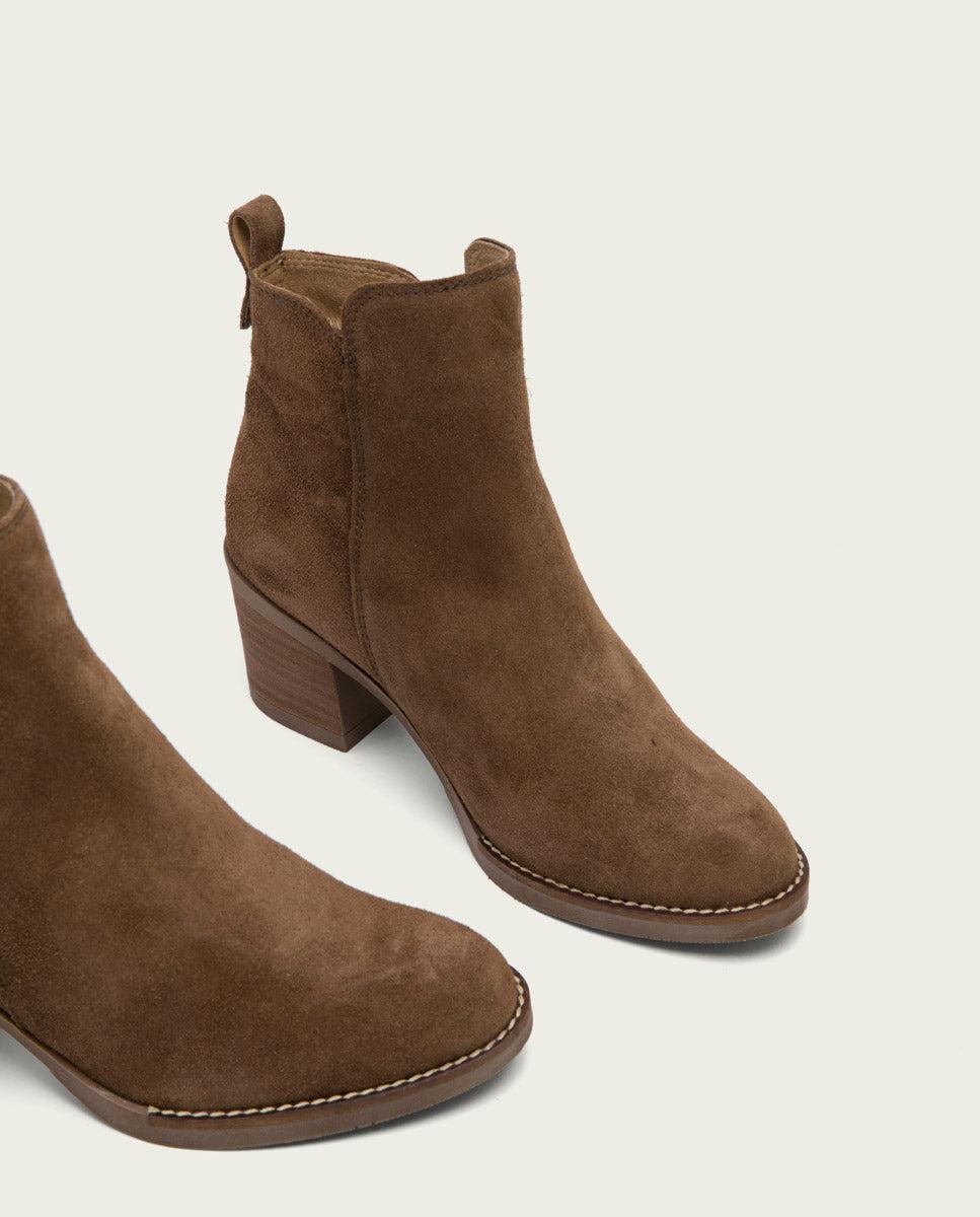porronet BOTINES DE TACÓN MOKA CON CREMALLERA NERY Última moda