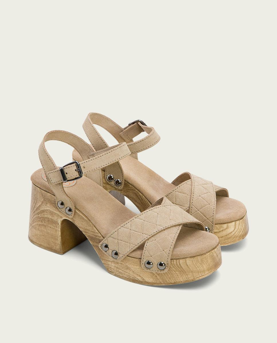 porronet SANDALIA TACON MEDIO PIEL ARENA MABEL Ofertas especiales