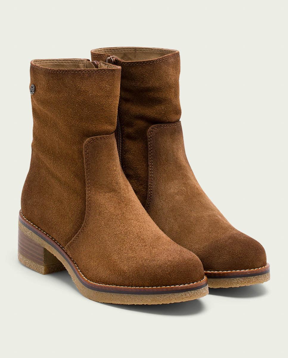porronet BOTINES DE PIEL CUERO CON CREMALLERA GIUNIA En oferta