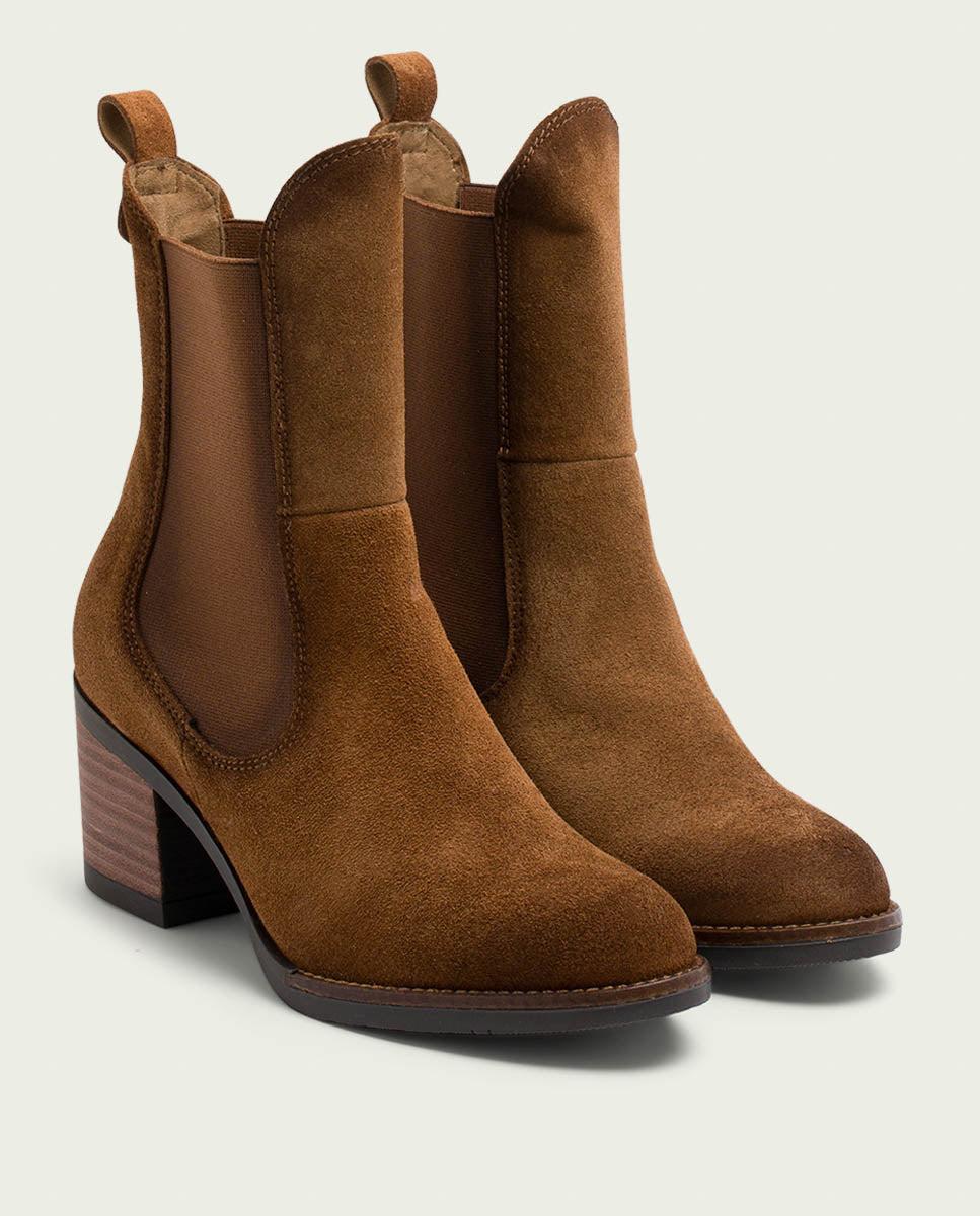 porronet BOTINES DE PIEL CUERO CON ELÁSTICOS JANA Rebajas de fábrica