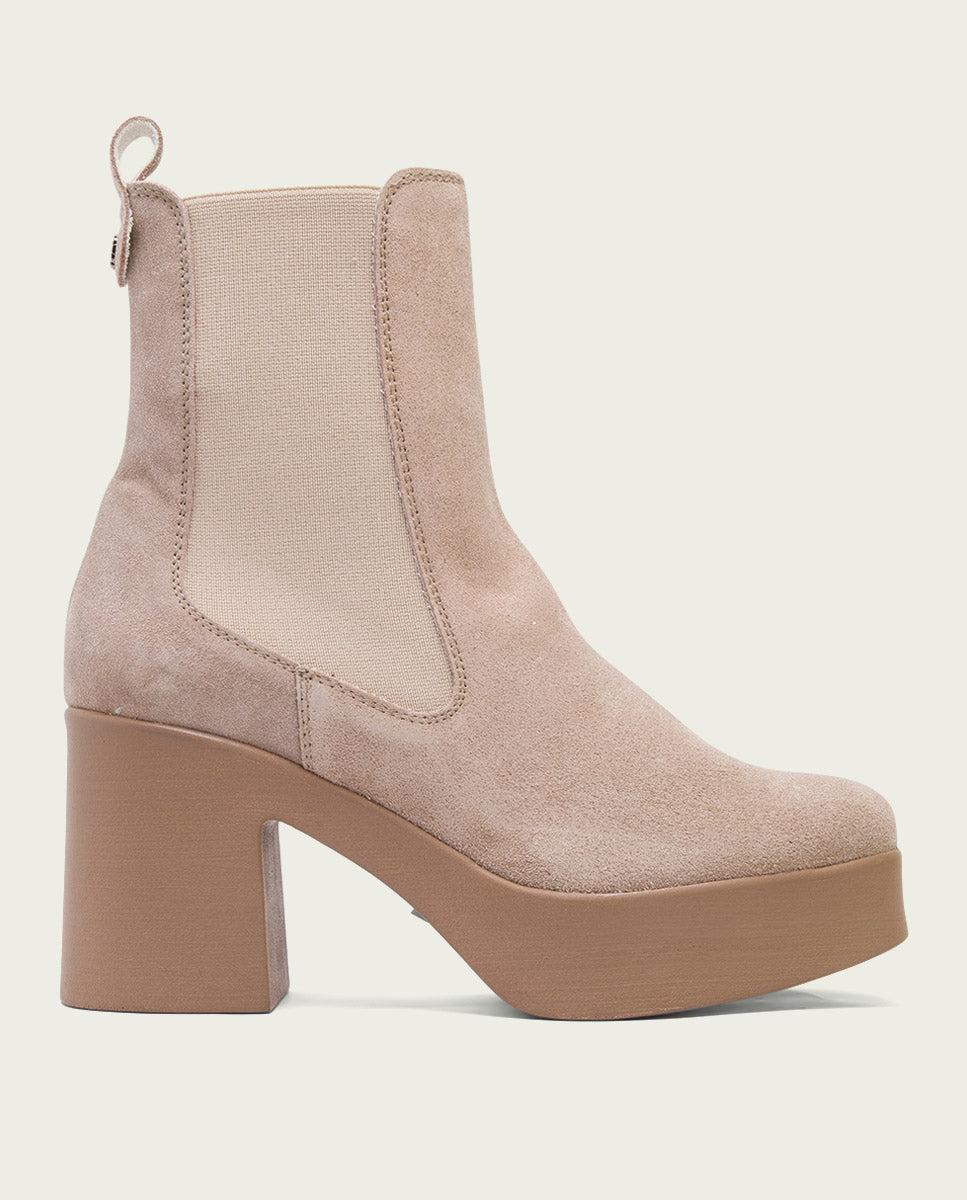 porronet BOTINES DE TACÓN ARENA CON ELASTICOS LENA