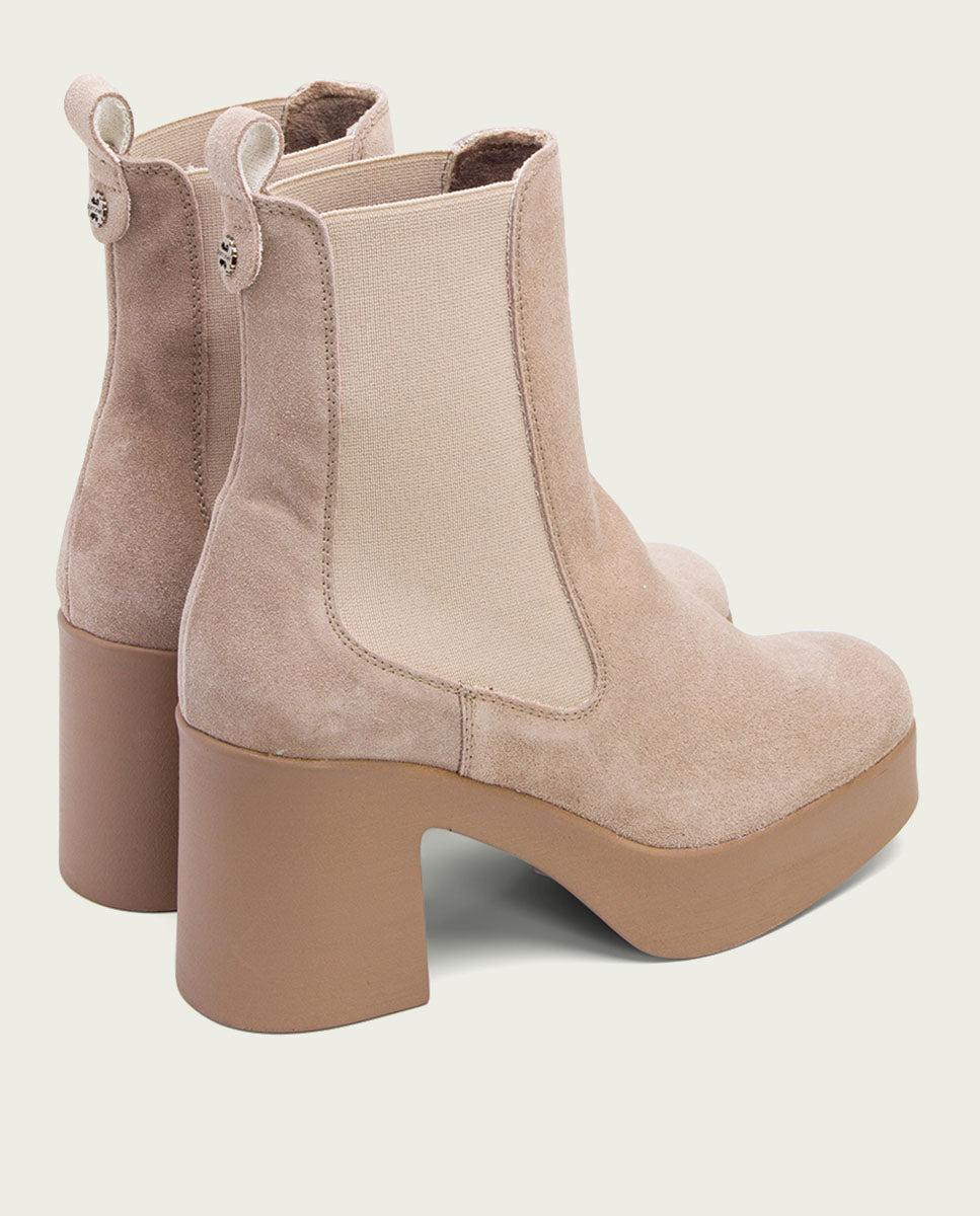 porronet BOTINES DE TACÓN ARENA CON ELASTICOS LENA Tienda