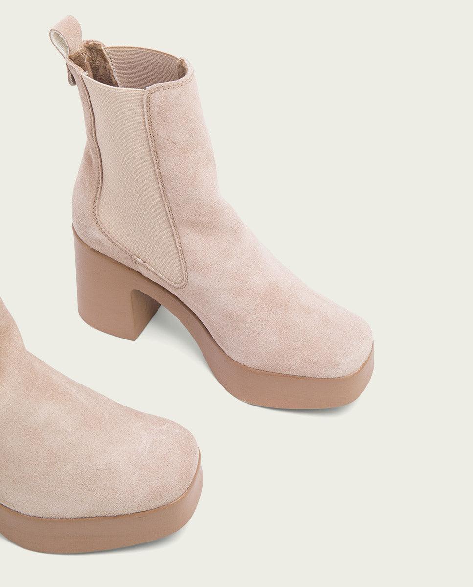 porronet BOTINES DE TACÓN ARENA CON ELASTICOS LENA Tienda