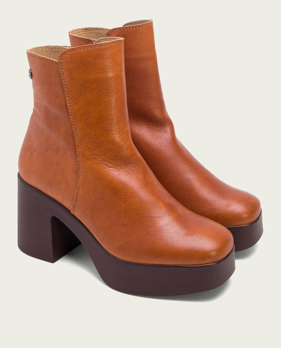 porronet BOTINES DE TACÓN CUERO CON CREMALLERA LIA Oferta especial