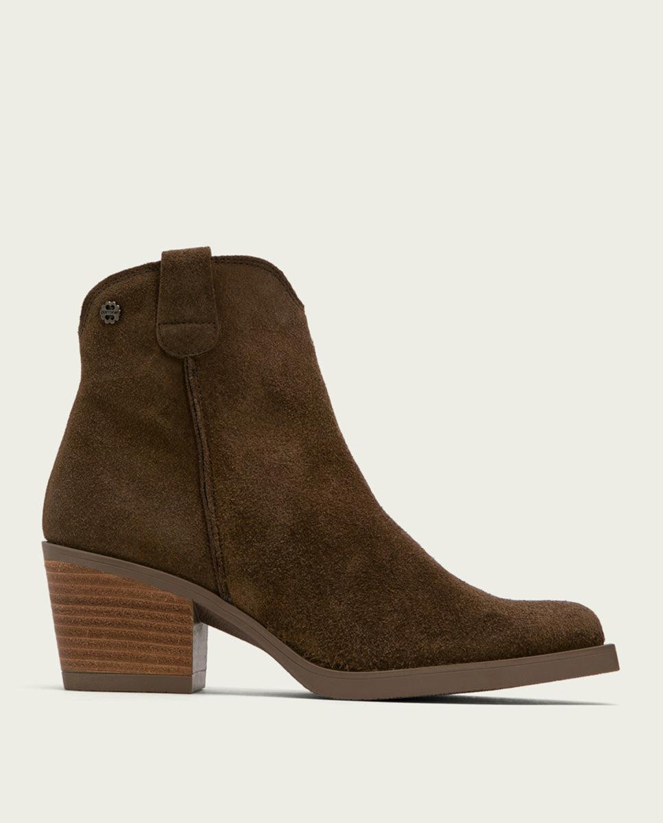 porronet BOTINES COWBOY MOKA CON CREMALLERA JARA