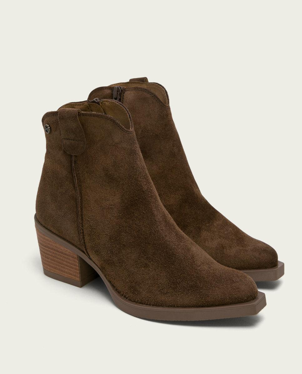 porronet BOTINES COWBOY MOKA CON CREMALLERA JARA Superdescuento