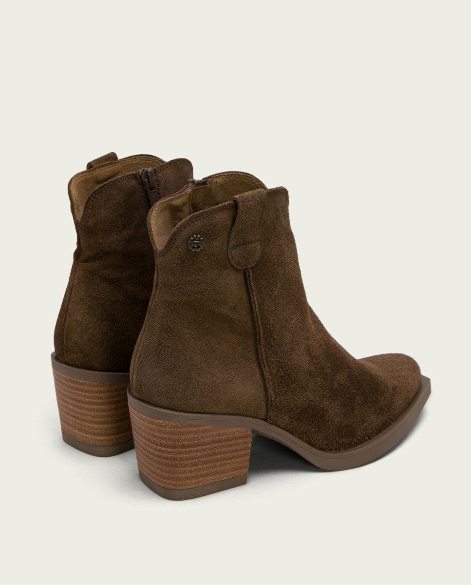 porronet BOTINES COWBOY MOKA CON CREMALLERA JARA Superdescuento