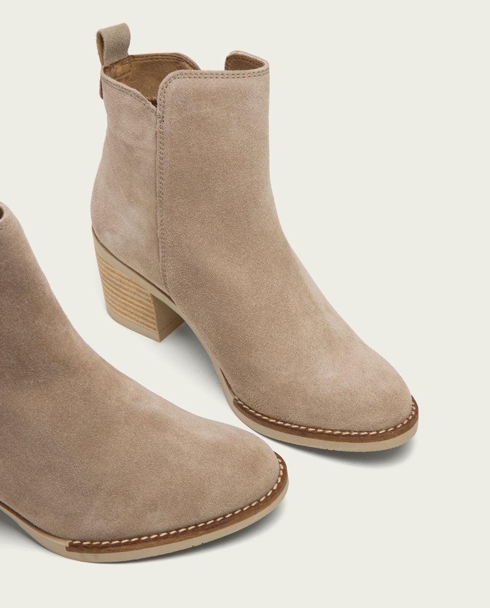 porronet BOTINES DE TACÓN ARENA CREMALLERA NERY Precio ultrabajo