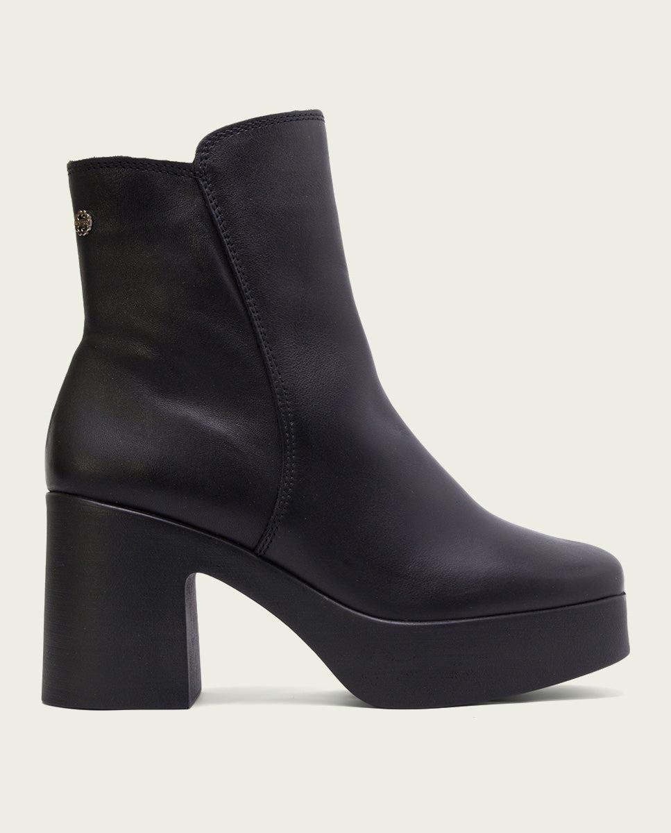 porronet BOTINES DE TACÓN NEGRO CON CREMALLERA LIA Devoluciones gratuitas