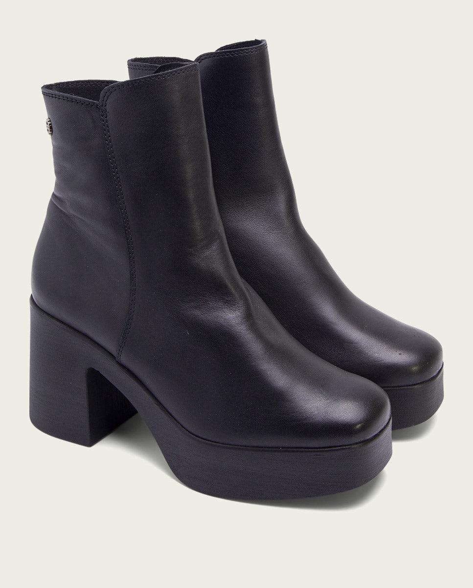 porronet BOTINES DE TACÓN NEGRO CON CREMALLERA LIA Devoluciones gratuitas
