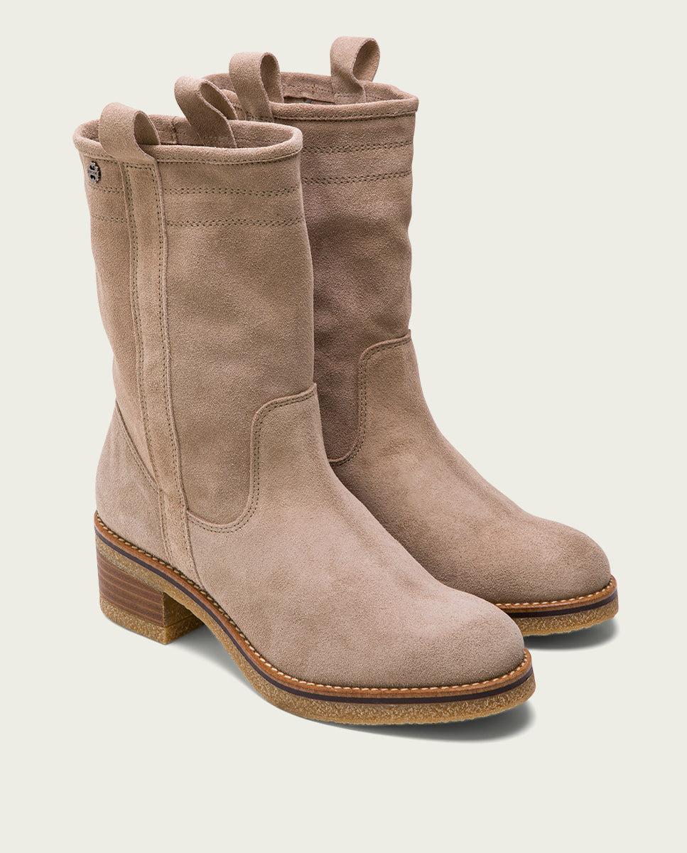 porronet BOTAS PLANAS ARENA CON TIRADORES PAULA Outlet