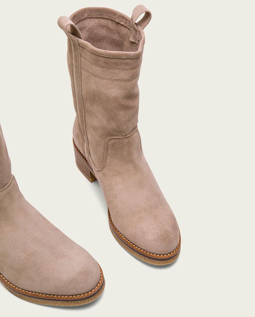porronet BOTAS PLANAS ARENA CON TIRADORES PAULA Outlet
