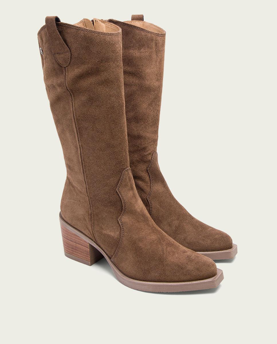 porronet BOTAS COWBOY MOKA CON CREMALLERA JAVA Outlet online