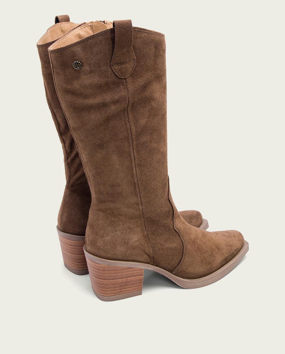 porronet BOTAS COWBOY MOKA CON CREMALLERA JAVA Outlet online