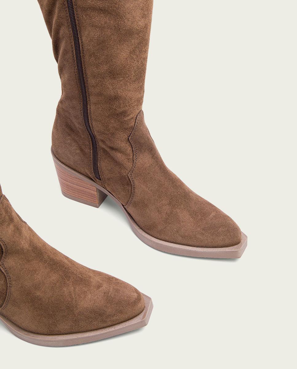 porronet BOTAS COWBOY MOKA CON CREMALLERA JAVA Outlet online