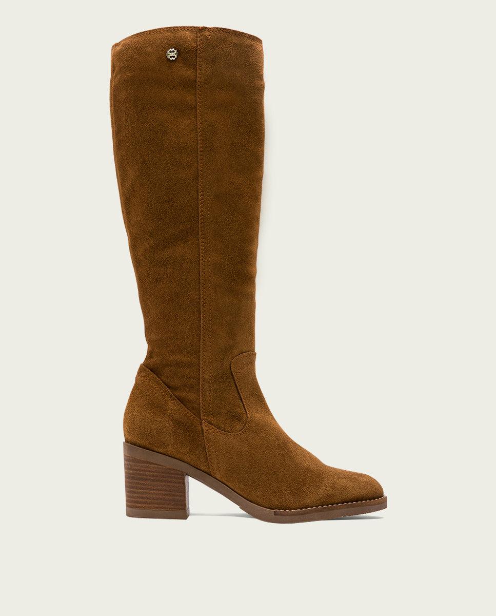 porronet BOTAS DE TACÓN CUERO CON CREMALLERA NORA
