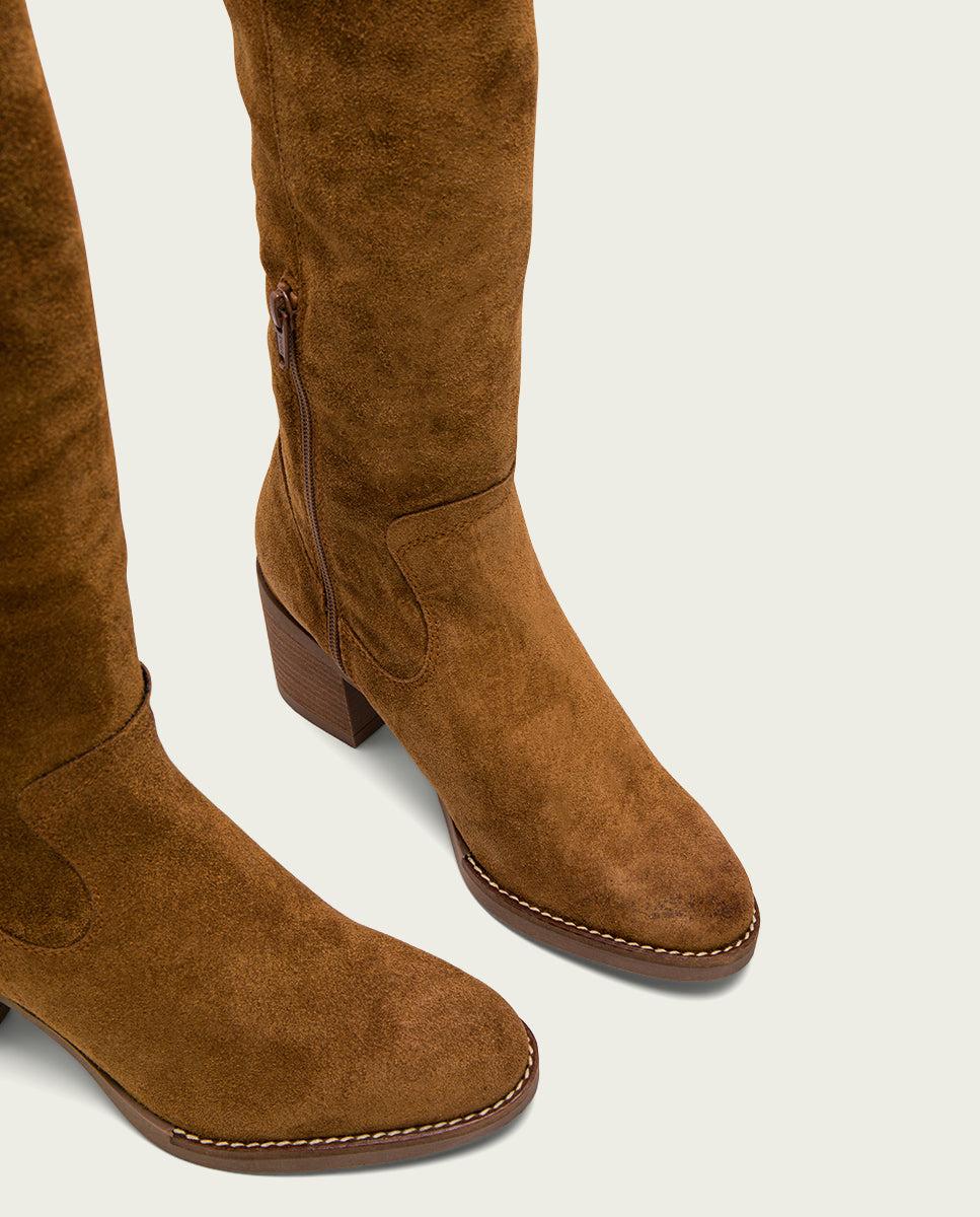 porronet BOTAS DE TACÓN CUERO CON CREMALLERA NORA Rebajas