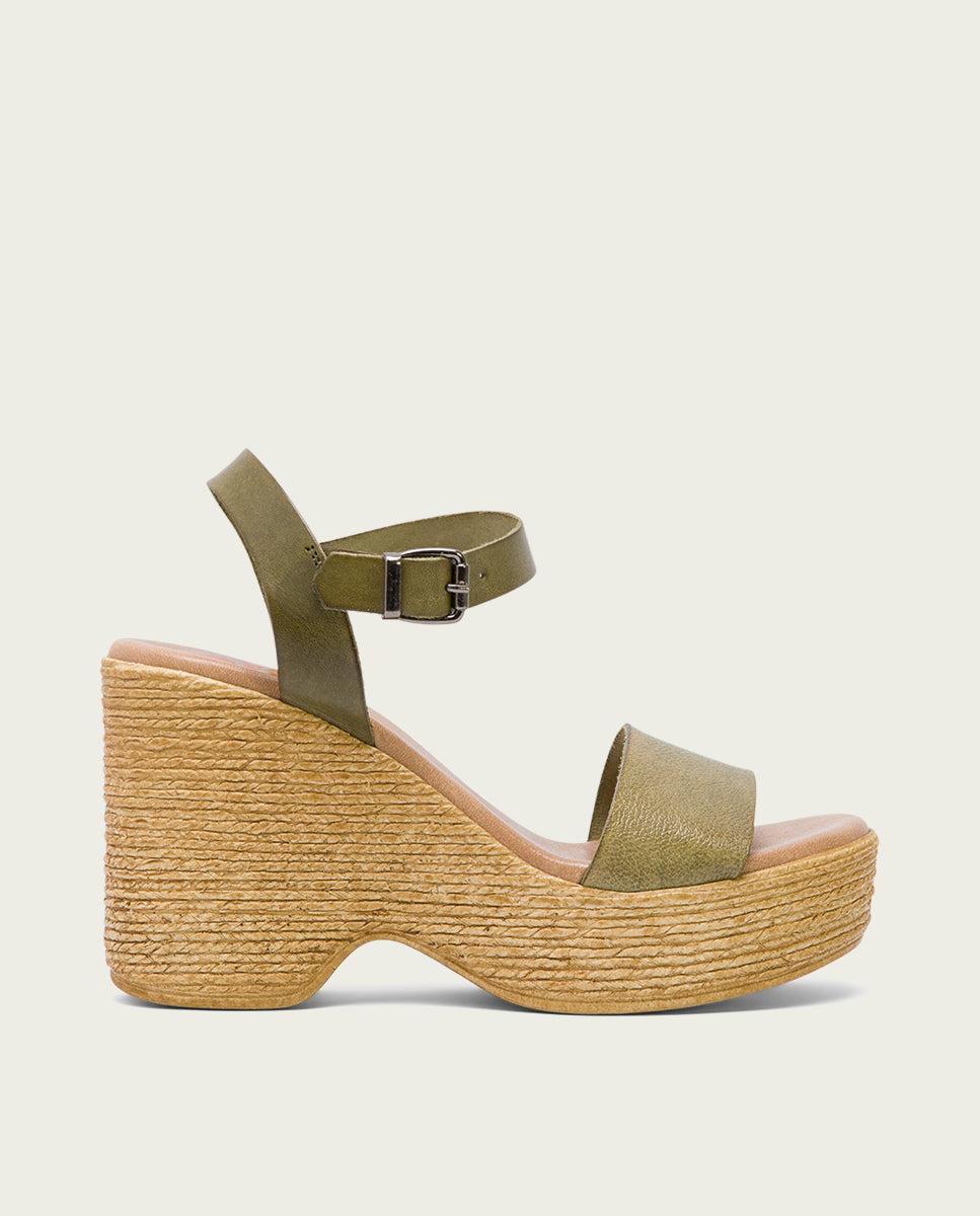 porronet SANDALIA TACON ALTO KAKI MICHELE Rebajas