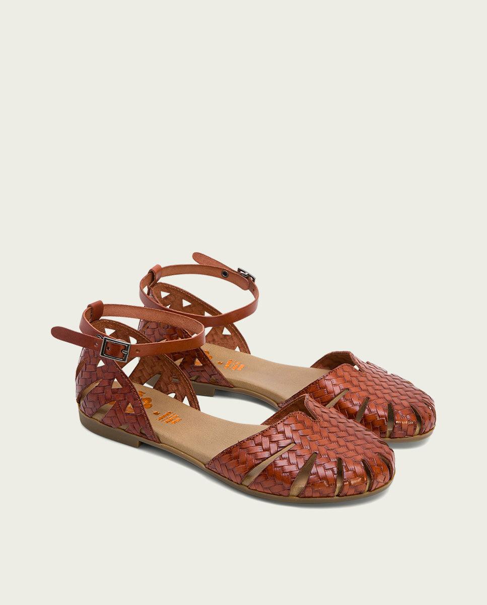 porronet SANDALIA PLANA PIEL CUERO BECCA Gran oferta