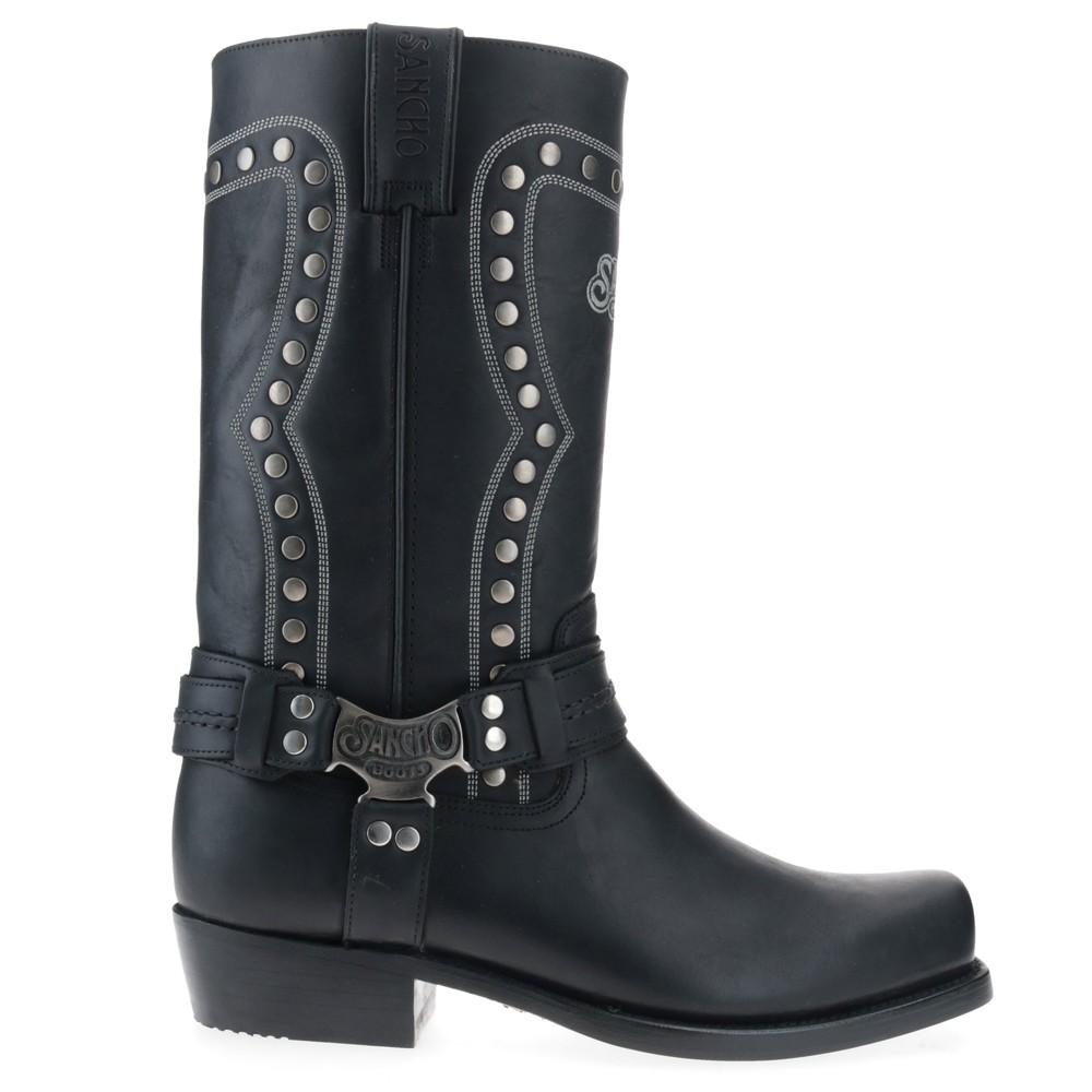 sancho boots DAVIDSON| Negro Grandes ahorros
