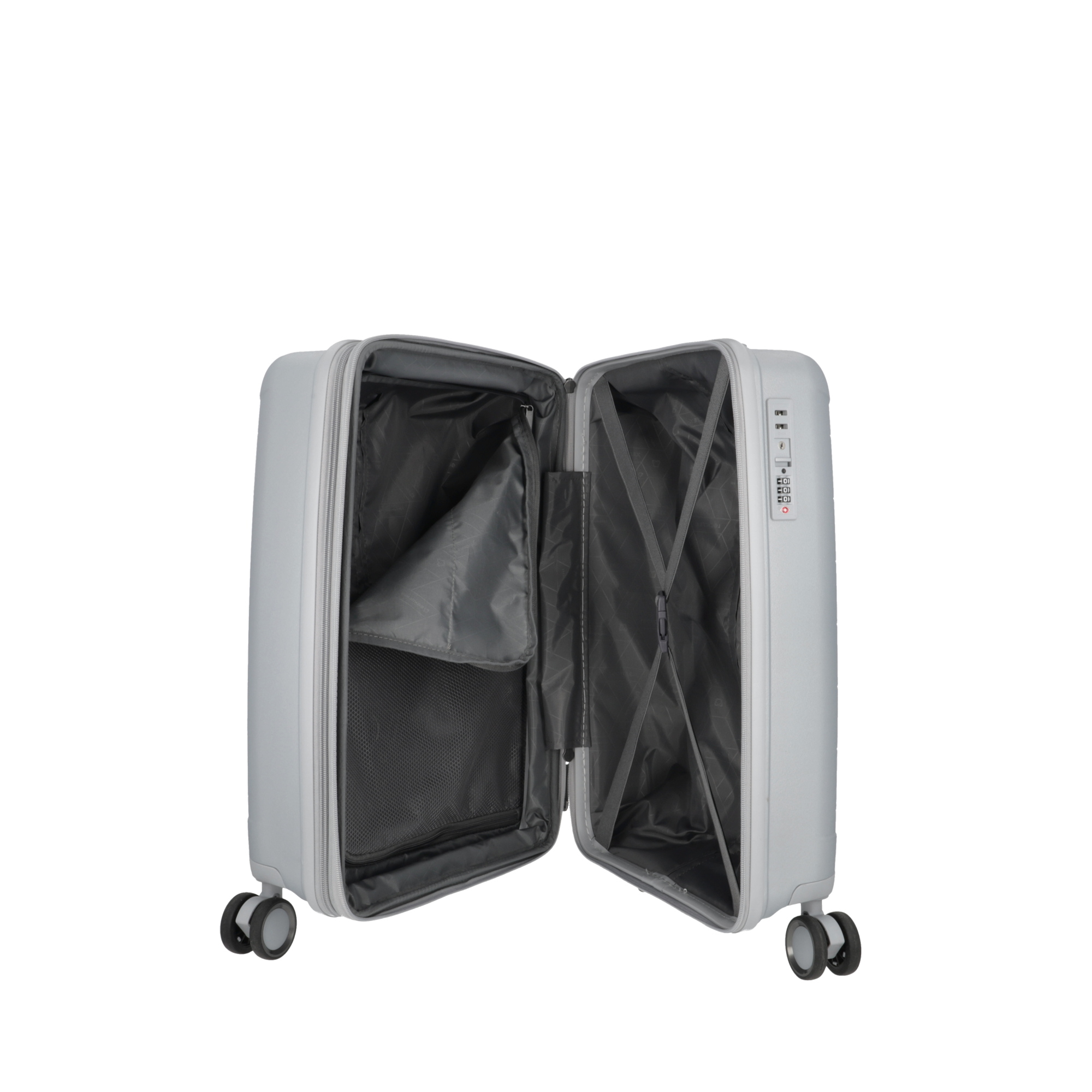 saxoline Maleta de cabina Moonstone Impact Pro plateada Limitado a 3 días
