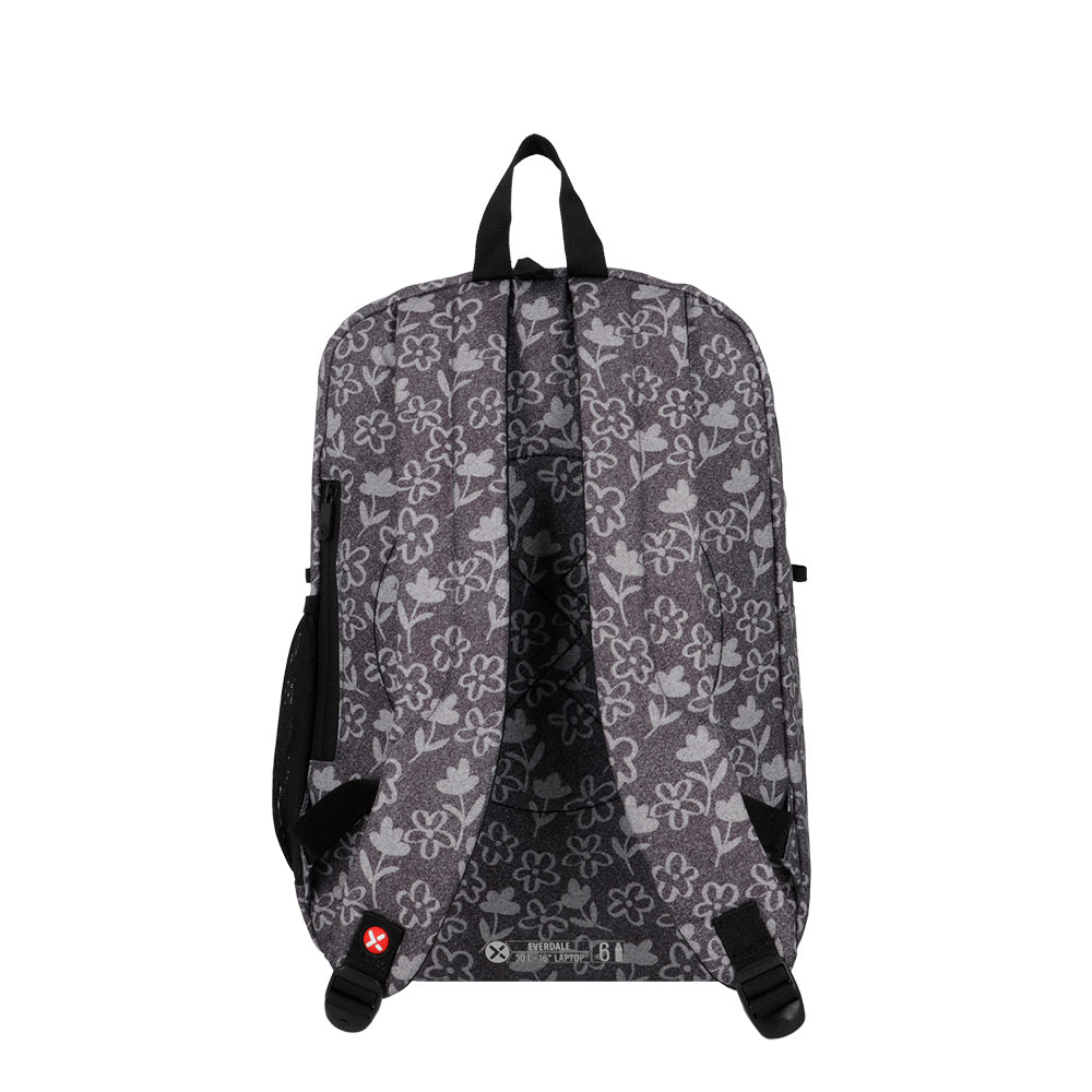 saxoline Mochila para notebook 16" Everdale negra flores Tienda
