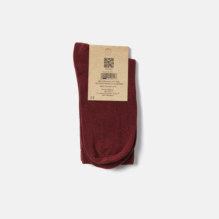 saye Mid-crew Everyday Socks - Garnet Superdescuento