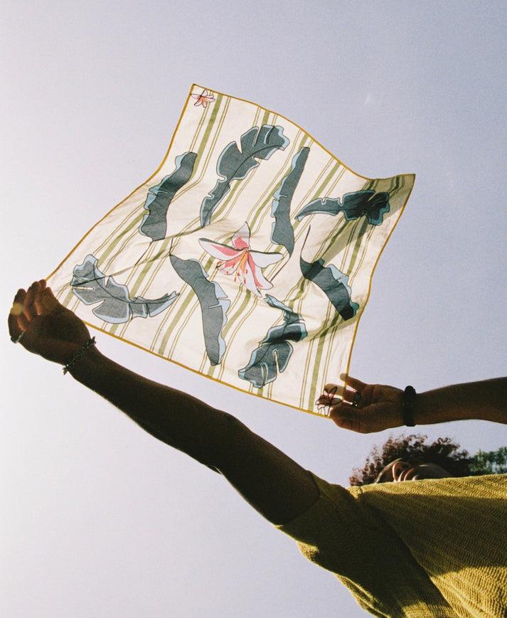 saye Bandana - Flower & Leaf