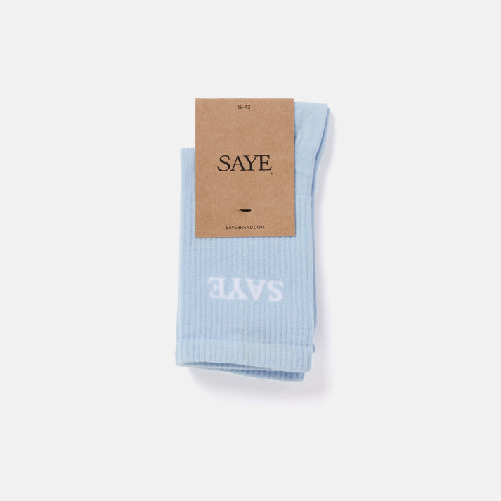 saye Mid-crew Everyday Socks - Sky