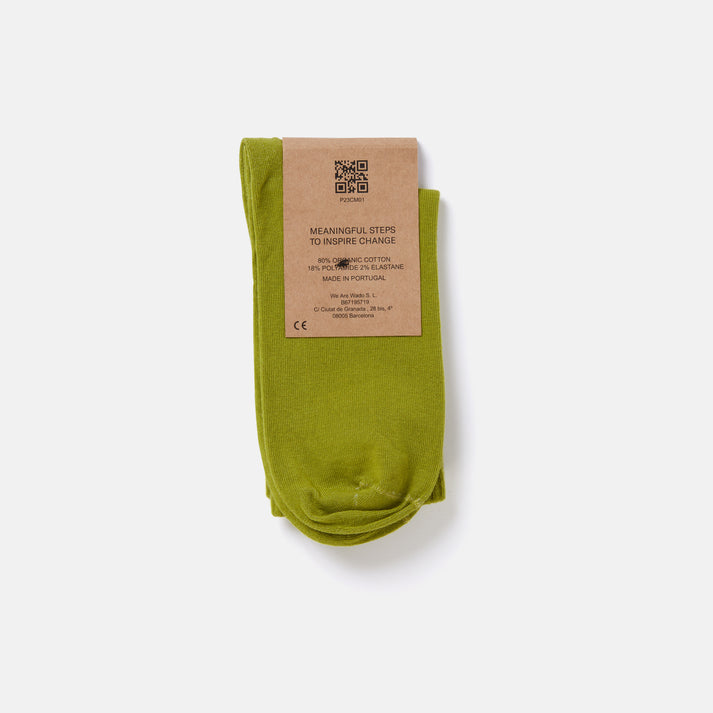 saye Mid-crew Everyday Socks - Jungle Green Gran oferta